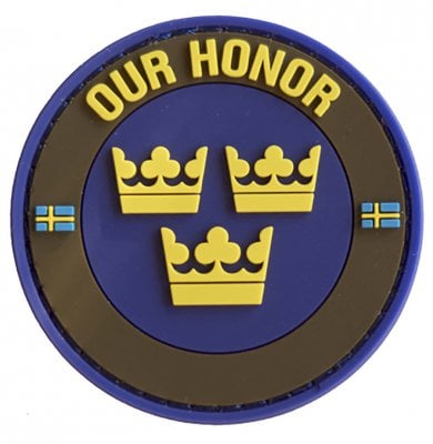 Tre Kronor 3D PVC-patch - Army green 1