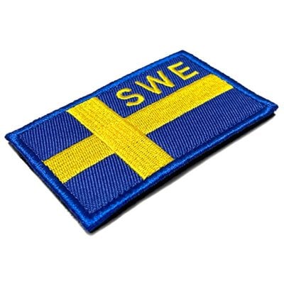 Tygmärke Svenska flagga SWE