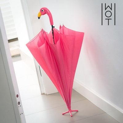 Flamingo paraply med fot 0