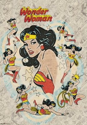 Wonder Woman Retro Poster 61x91 cm 1